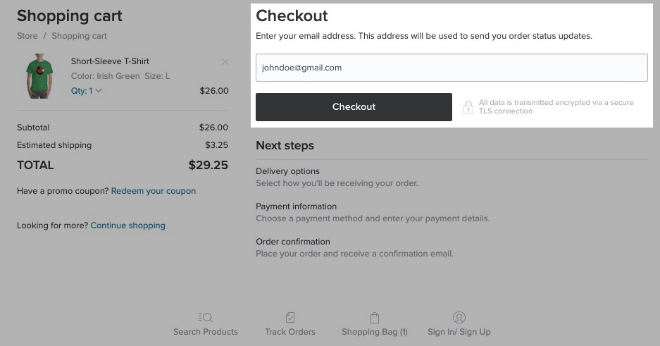 How do customers checkout in my online store?